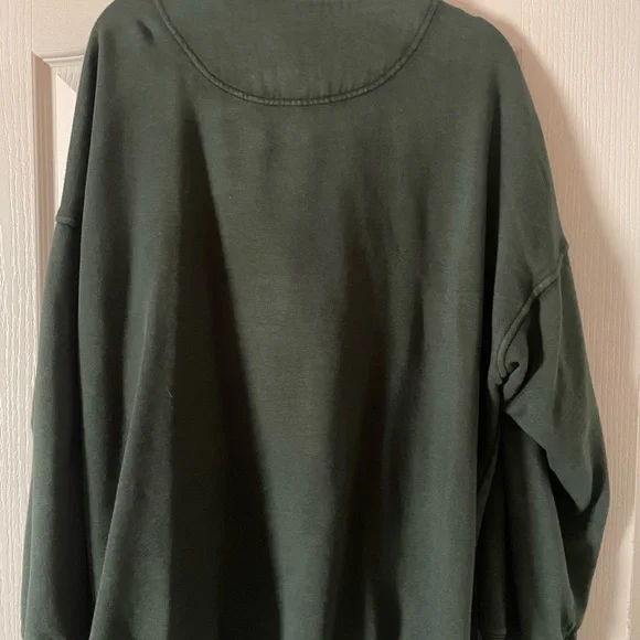 Aerie Dark Green Pullover Sweatshirt - Picture 2 of 3